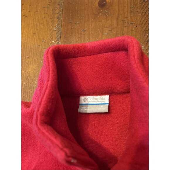 Columbia Girls Red Fleece Jacket Size Medium - Picture 3 of 5